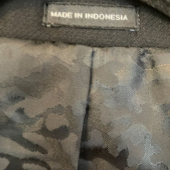 JOE Joseph Abboud Mens Slim Fit Super 120's Wool Blazer Size 42R Black AN EXC - Picture 7 of 12